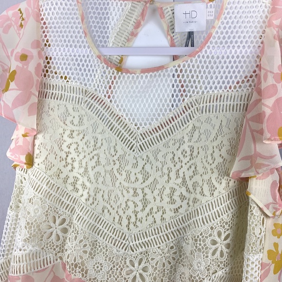 Anthropologie HD in Paris Floral and Lace Size S - Picture 5 of 5